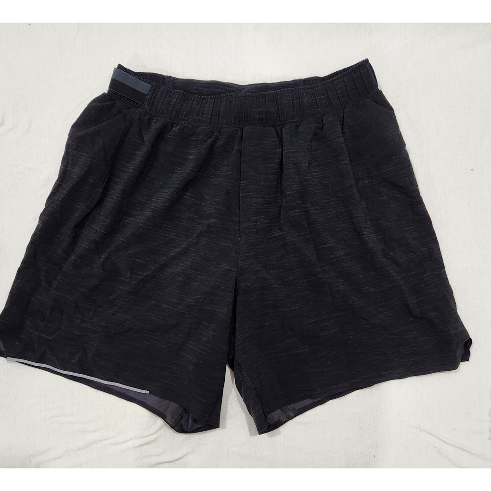 Lululemon Mens Surge Short Liner 6 Heather Allover Deep Coal Black M7AB2S Size S - Picture 5 of 10